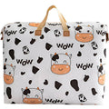 Waterproof Quilt Storage Bag - Cow Print, 80 x 27 x 56 cm