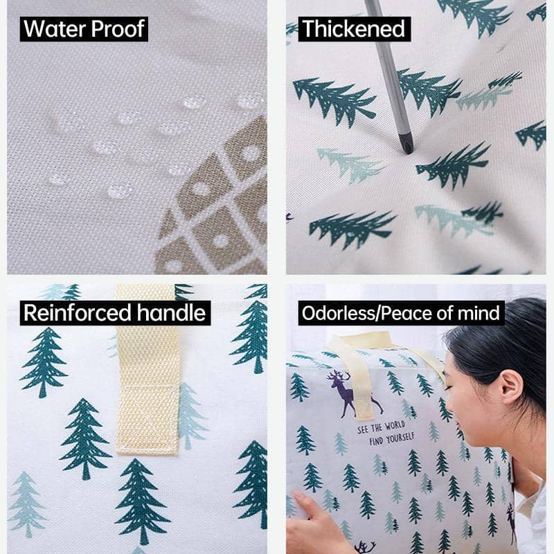 Waterproof Quilt Storage Bag - Tree Print, 52 x 17 x 40 cm - view 5