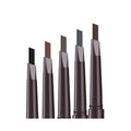 Waterproof Retractable Eyebrow Pencil with Slant Tip and Brush - Black - view 3
