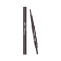 Waterproof Retractable Eyebrow Pencil with Slant Tip and Brush - Grey