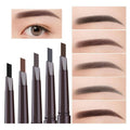 Waterproof Retractable Eyebrow Pencil with Slant Tip and Brush - Grey - view 4