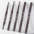 Waterproof Retractable Eyebrow Pencil with Slant Tip and Brush - Grey - view 5