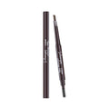 Waterproof Retractable Eyebrow Pencil with Slant Tip and Brush - Light Brown