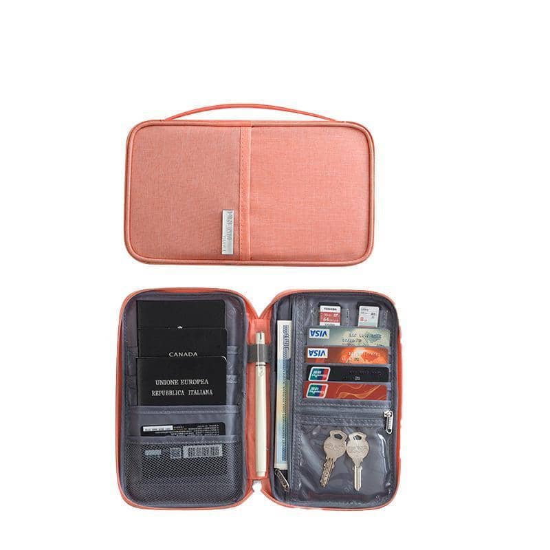 Waterproof RFID Passport Holder Travel Wallet - Pink