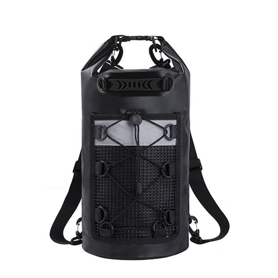 Waterproof Roll Top Dry Bag Backpack, 10L - Black