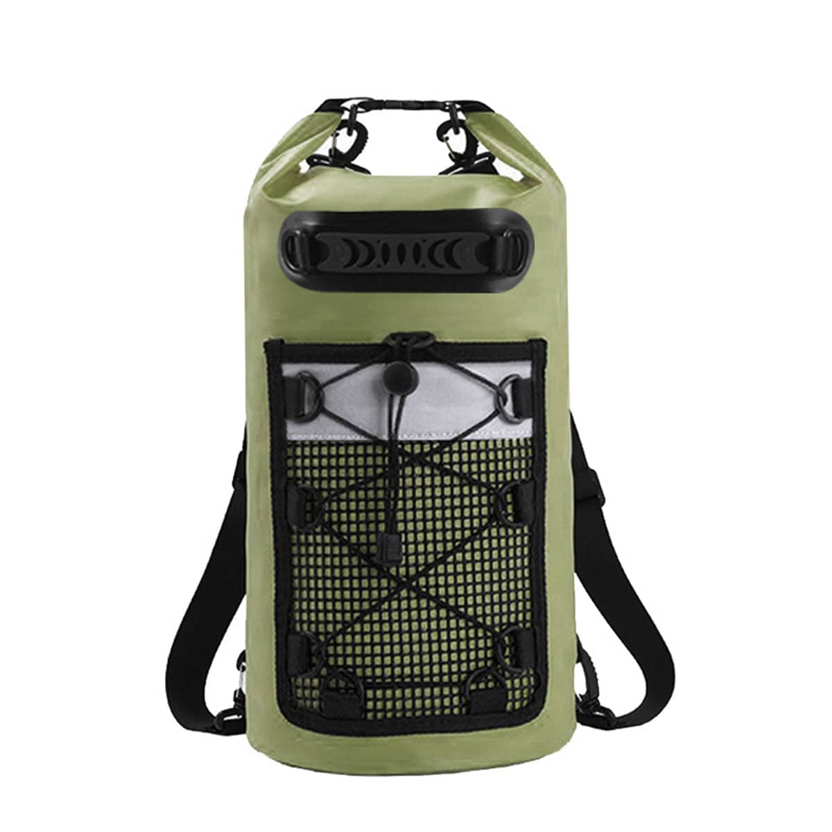 Waterproof Roll Top Dry Bag Backpack, 10L - Olive Green