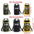 Waterproof Roll Top Dry Bag Backpack, 10L - Olive Green - view 4