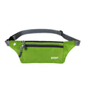 Waterproof Running Belt Bum Bag with Zip Pouch, 33 x 21 x 10cm - Light Green