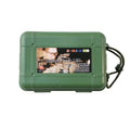 Waterproof Shockproof Airtight Outdoor Survival Storage Case - 17.5 cm, Army Green