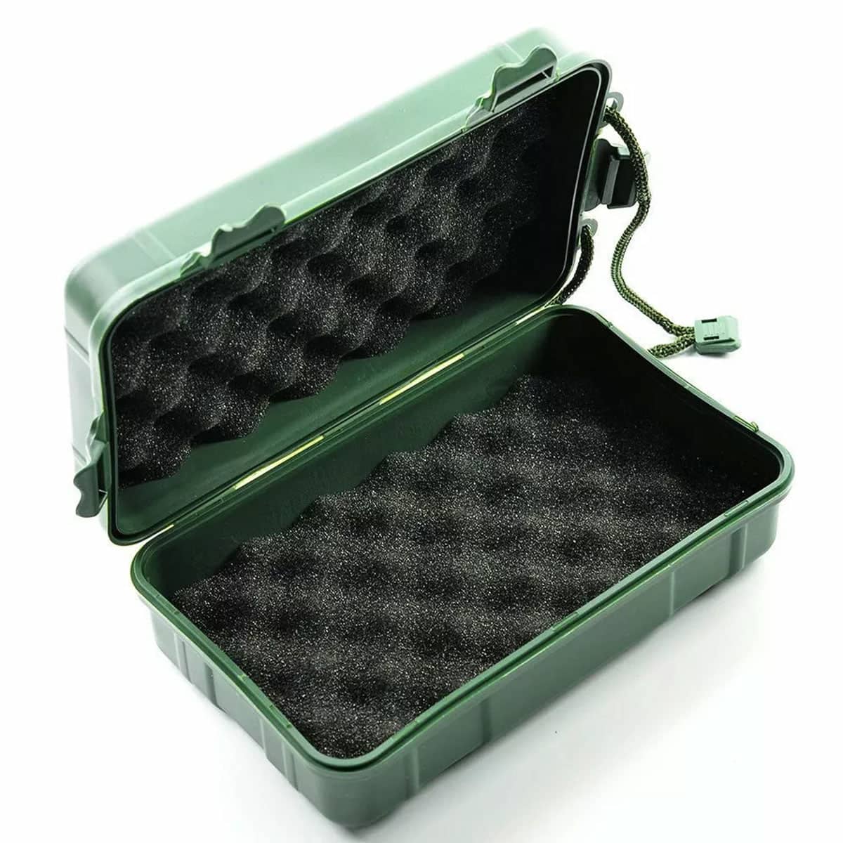 Waterproof Shockproof Airtight Outdoor Survival Storage Case - 21 cm, Army Green - view 5