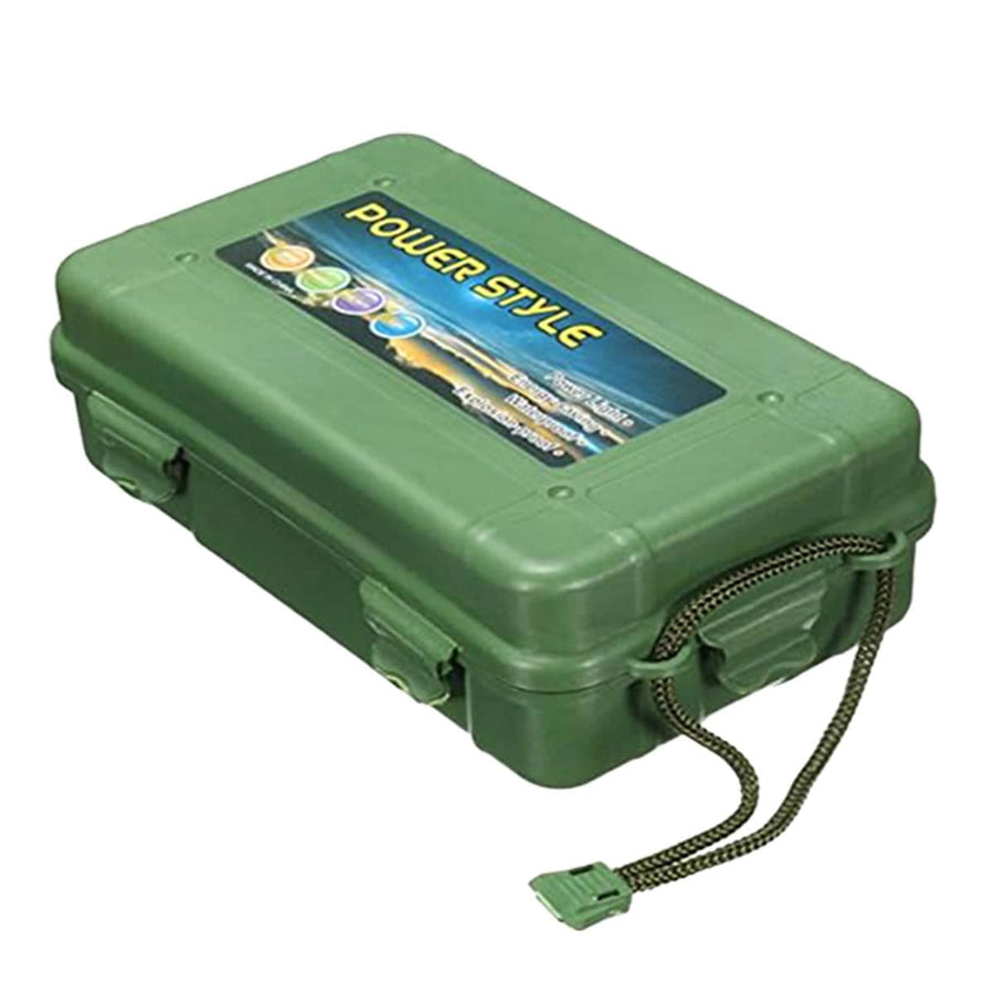 Waterproof Shockproof Airtight Outdoor Survival Storage Case - 25.5 cm, Army Green