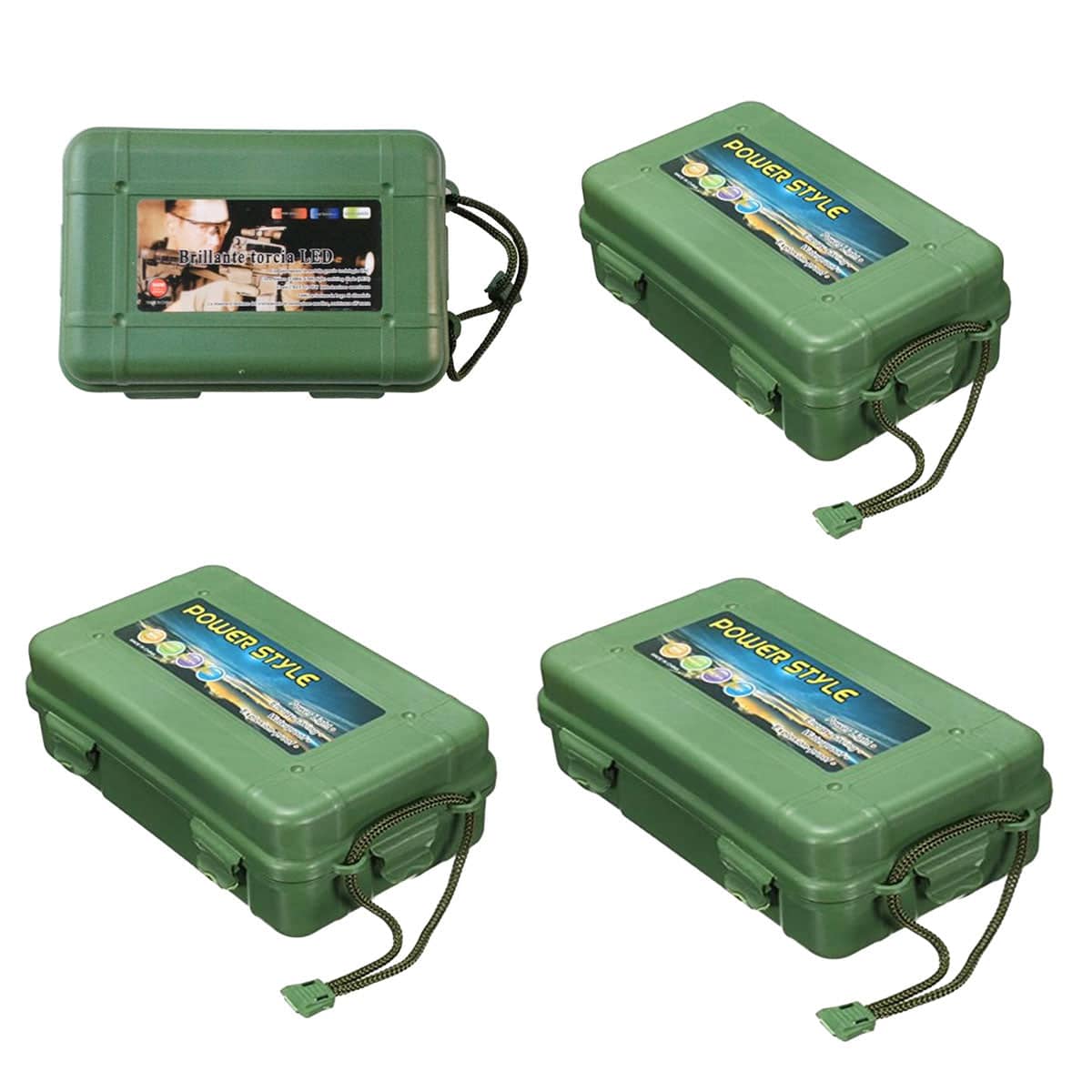 Waterproof Shockproof Airtight Outdoor Survival Storage Case - 25.5 cm, Army Green - view 3