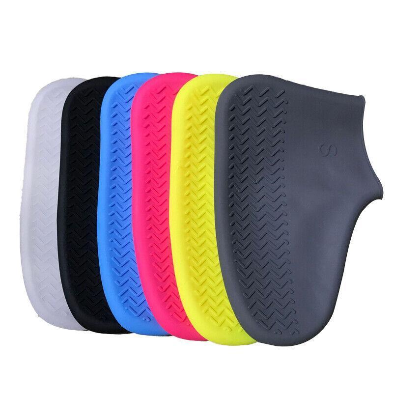 Waterproof Silicone Shoe Covers Non-Slip Rain Overshoes - Blue - view 3