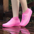 Waterproof Silicone Shoe Covers Non-Slip Rain Overshoes - Blue - view 5