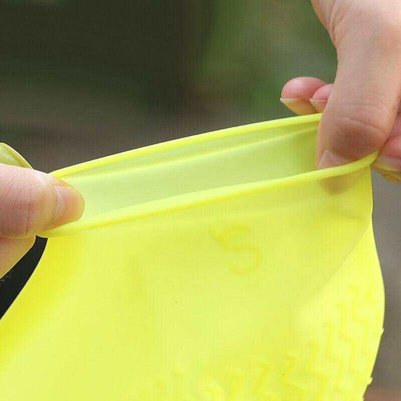 Waterproof Silicone Shoe Covers, Non-Slip - White - view 5