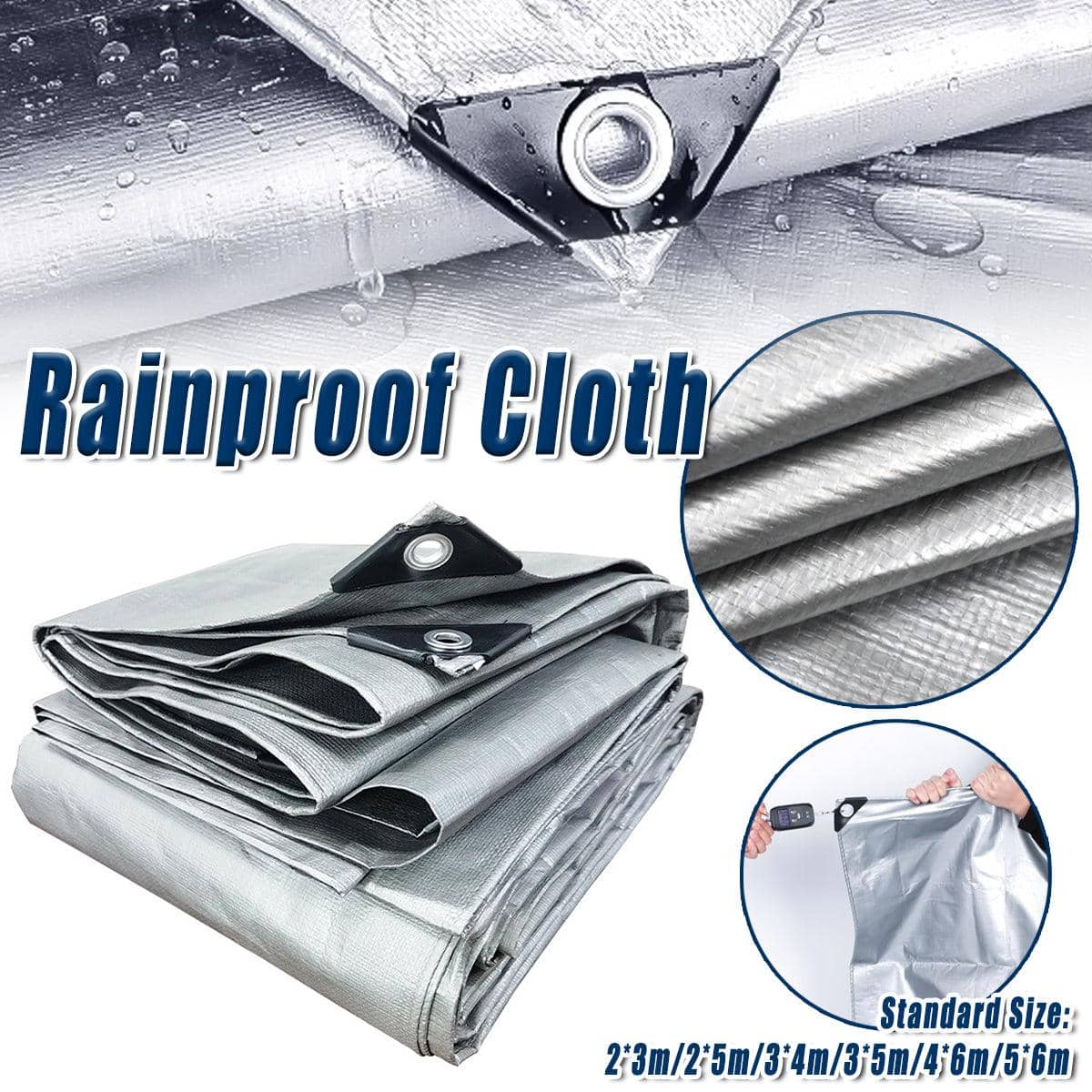 Waterproof Tarpaulin Outdoor Sunshade Cover for Garden - 3 x 4 m (2.8 x 3.8 m) - view 2