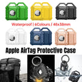 Waterproof TPU Protective Case for AirTag with Key Ring - Black - view 2