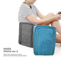 Waterproof Travel Shoe Pouch, Oxford Cloth - Light Blue - view 4