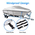 Waterproof V-Hull Yacht Boat Cover 210D Oxford Dust and Sun Protection - view 4