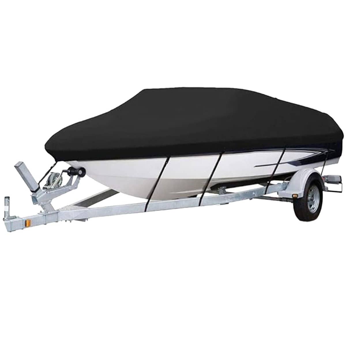 Waterproof V-Shaped Boat Cover, 190T Polyester - 700 x 320 cm