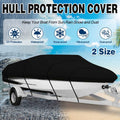Waterproof V-Shaped Boat Cover, 190T Polyester - 700 x 320 cm - view 2