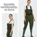Waterproof Wading Pants with Boots - Army Green, Size 41 (Pants Length 128 cm) - view 5