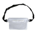 Waterproof Waist Bag for Swimming and Boating - White