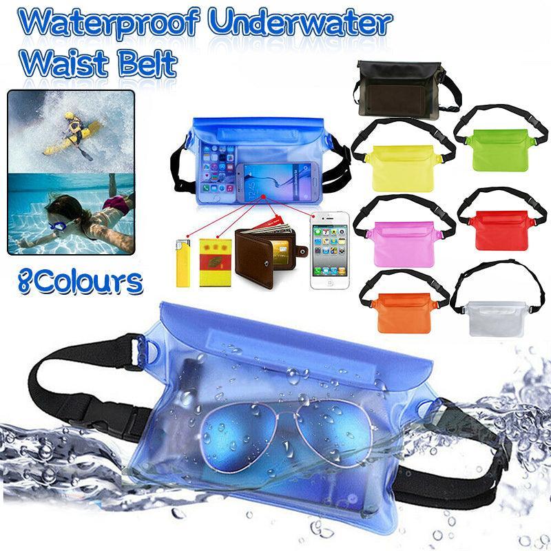 Waterproof Waist Bag for Swimming and Boating - White - view 5