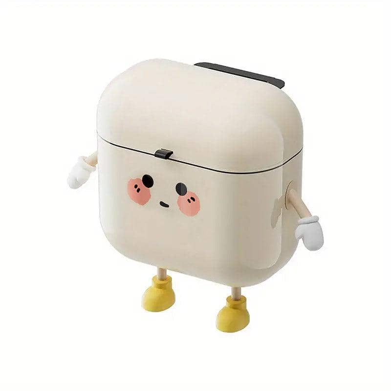 Waterproof Wall Mounted Rubbish Bin for Kitchen and Bathroom - 12 Litre, White - view 2