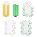 Wavy Edge Acrylic Flower Vase - Clear - view 3