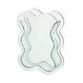 Wavy Edge Acrylic Flower Vase - Light Green
