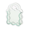 Wavy Handbag Shaped Acrylic Flower Vase - Light Green