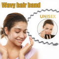 Wavy Metal Hoop Headband - Black, Pack of 5 - view 2