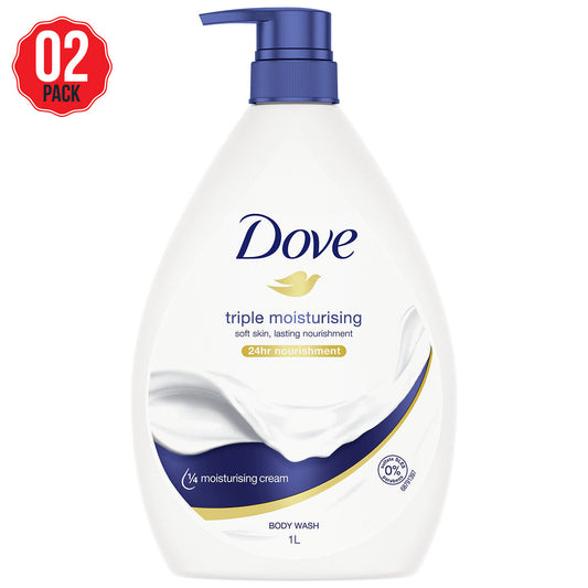 Dove Triple Moisturising Body Wash 2 x 1L