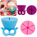 Wearable Nail Polish Bottle Holder Ring - Orange - view 5