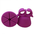 Wearable Nail Polish Bottle Holder Ring - Purple