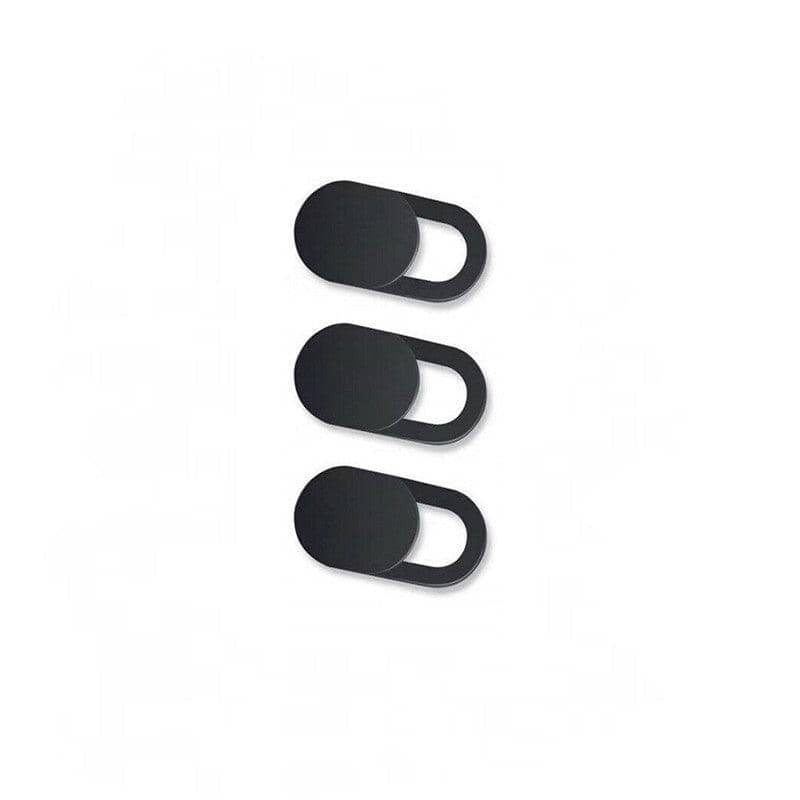 Webcam Cover Slide for Laptop Camera - Ultra Thin Privacy Protection, Black, Pack of 3