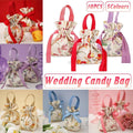 Wedding Candy Bags for Favours, Pack of 10 - Blue - view 2