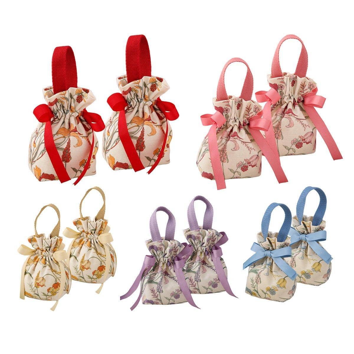 Wedding Candy Bags for Favours, Pack of 10 - Blue - view 3