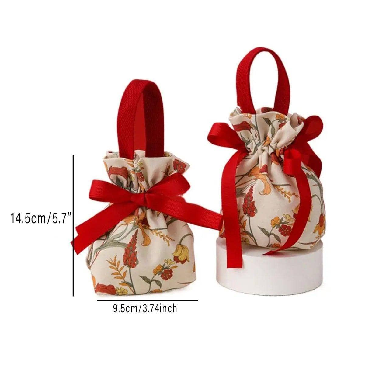 Wedding Candy Bags for Favours, Pack of 10 - Blue - view 4