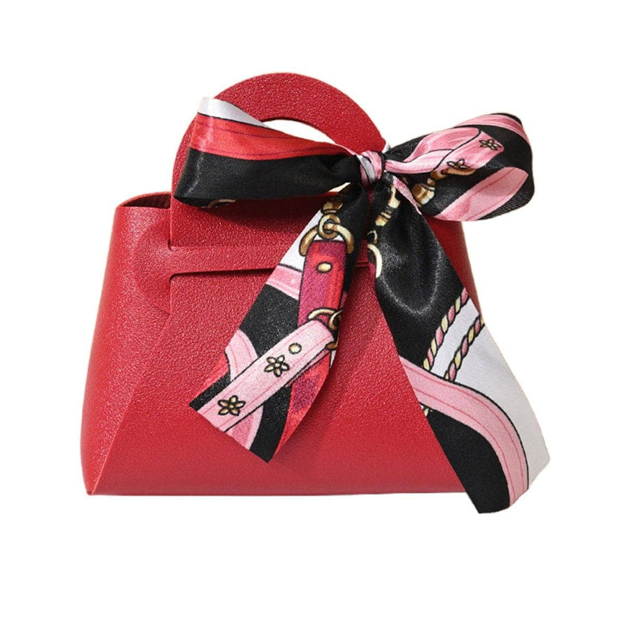 Wedding Candy Boxes Portable Gift Bags Pack of 20 - Red