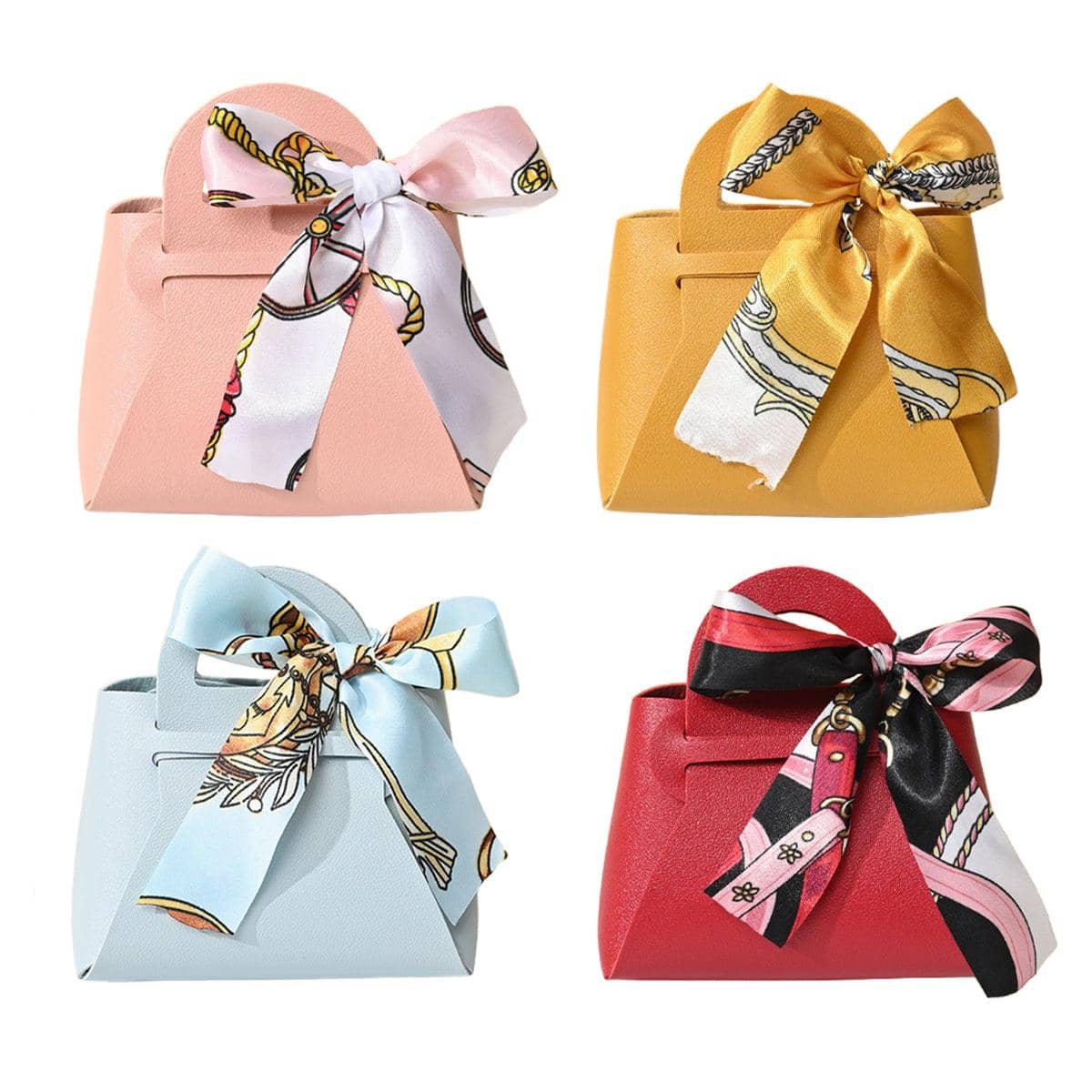 Wedding Candy Boxes Portable Gift Bags Pack of 20 - Red - view 3