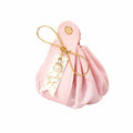 Wedding Candy Favour Bags with Pearl Charm and Gift Tag, Pack of 10 - Pink