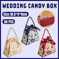 Wedding Candy Gift Boxes with Rope Handle, Pack of 50 - Red - view 2