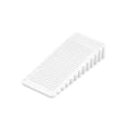 Wedge Door Stoppers for Floors and Carpet, Heavy Duty - Pack of 2, White - view 2