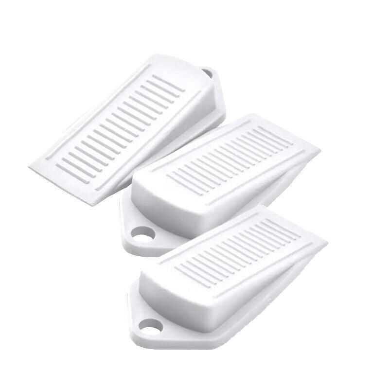 Wedge Door Stoppers, Pack of 3 - White