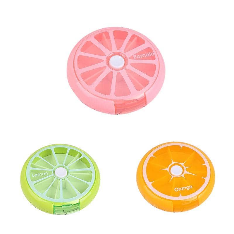 Weekly 7 Day Round Pill Organiser Case - Green - view 3