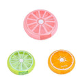 Weekly 7 Day Round Pill Organiser Case - Orange - view 3