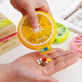 Weekly 7 Day Round Pill Organiser Case - Orange - view 5