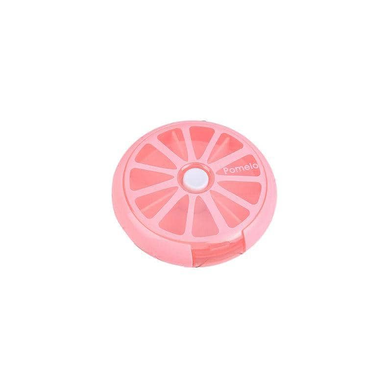 Weekly 7 Day Round Pill Organiser Case - Pink